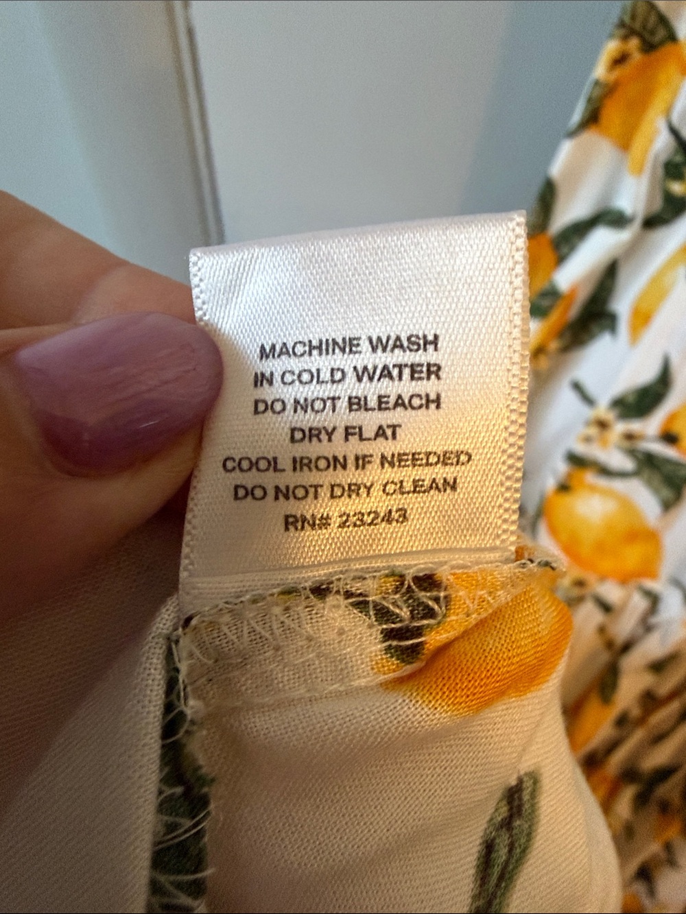 NWT New York & Company White Maxi Dress with Yellow Lemon Print - Picture 8 of 8